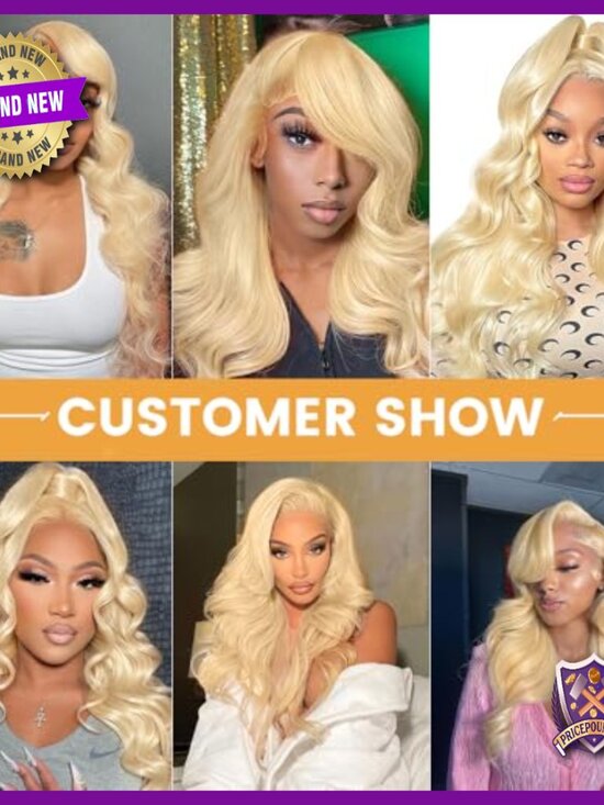 Human Hair Lace Front Wig 28 Inch Loose Wave 220% Density Glueless main image 5